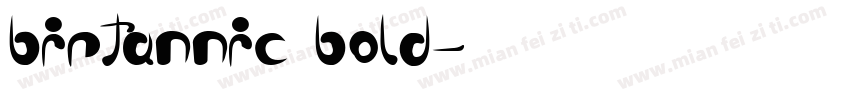 birtannic bold字体转换